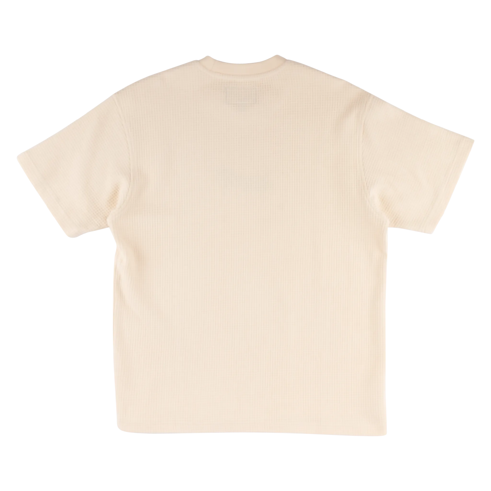 Phantom Embroidered Waffle-Knit Tee - Bone