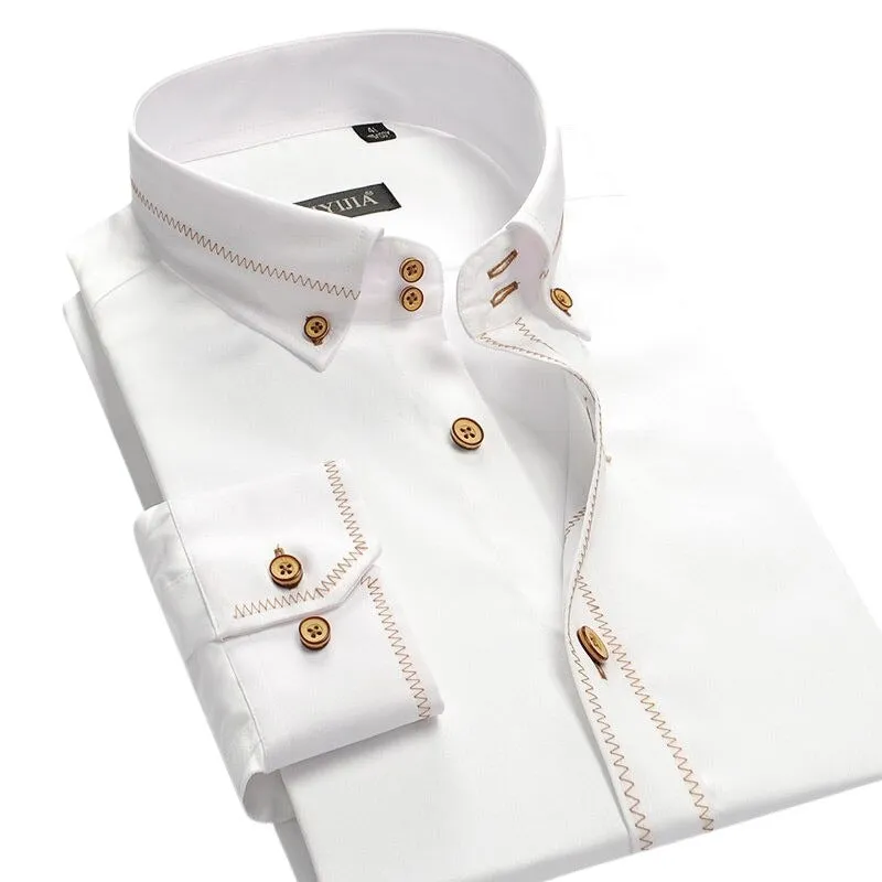 Pologize™ Long Sleeve Cotton Button Shirt