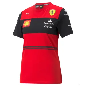 Puma Ferrari Womens Team T-Shirt, Red, 2022