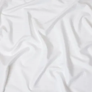 Pure White 100% Cotton Shirting Fabric, 150 cm Width, Made in India-D20486