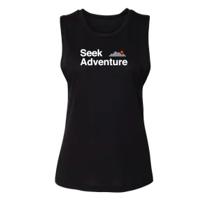 Seek Adventure Muscle Tank - Black