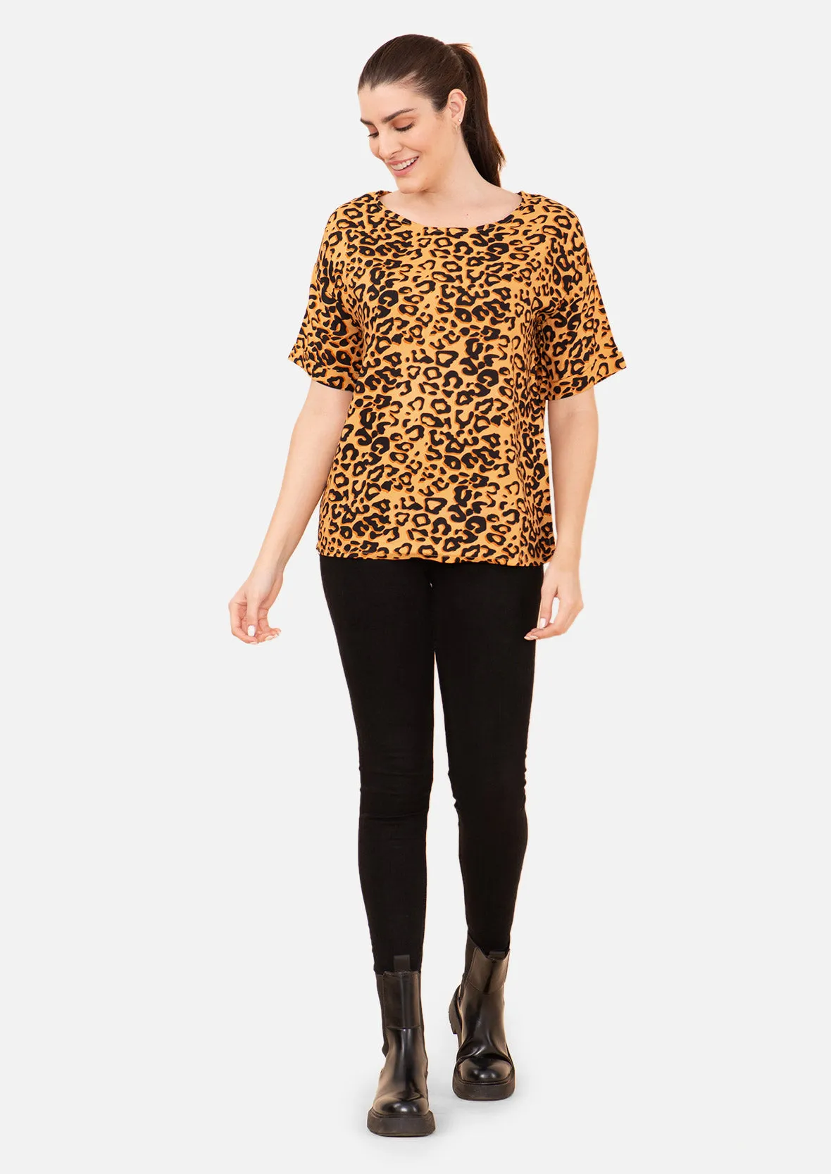 Short Sleeved Printed Top