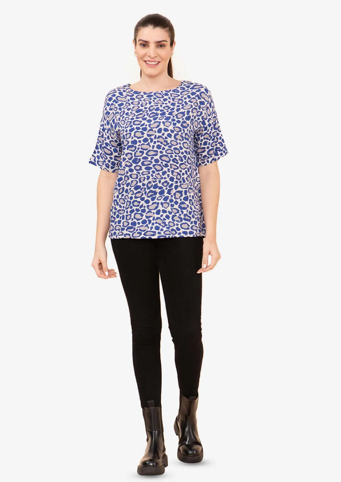 Short Sleeved Printed Top