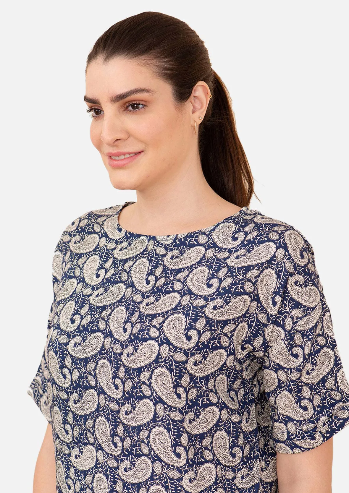 Short Sleeved Printed Top