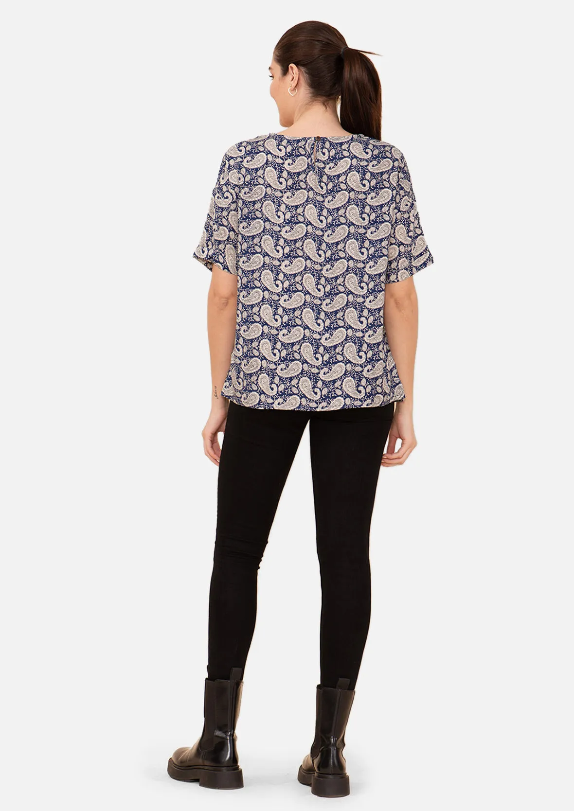 Short Sleeved Printed Top