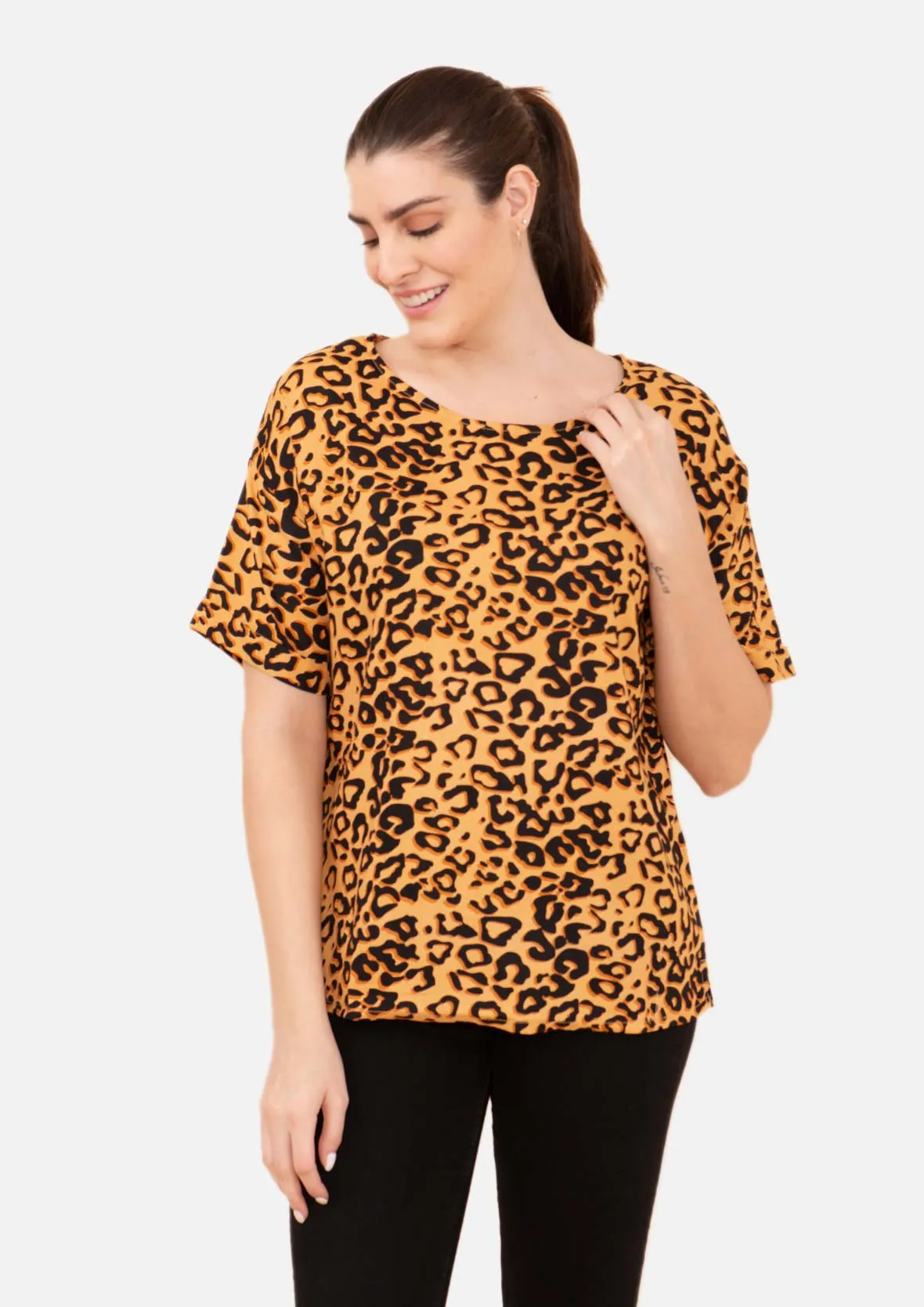 Short Sleeved Printed Top