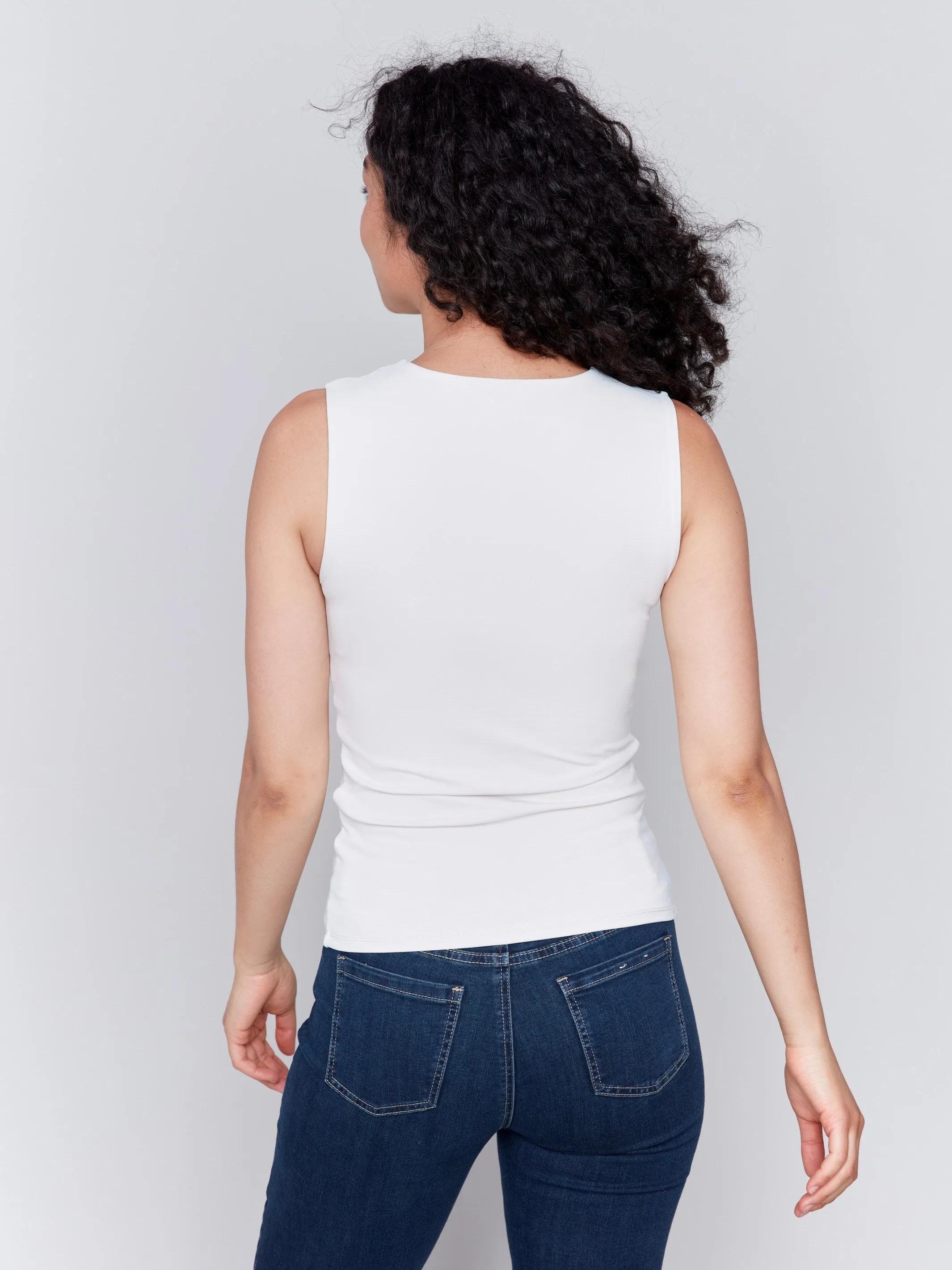 Sleeveless Super Stretch Top - Natural