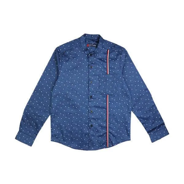 STAR PRINT COTTON LONG SLEEVE SHIRT