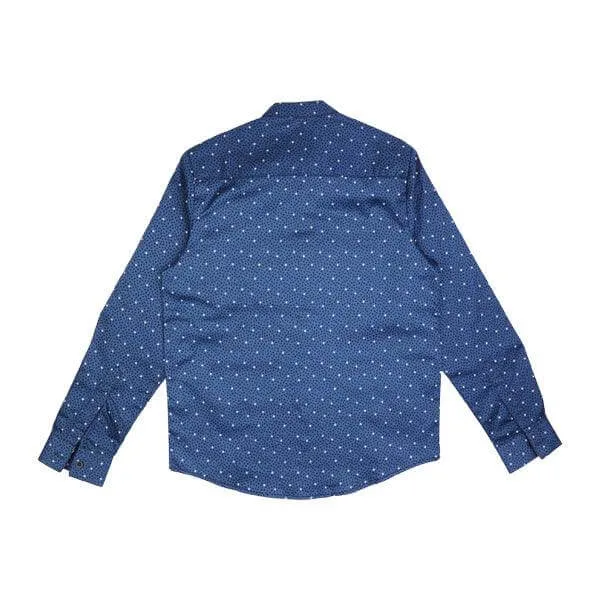 STAR PRINT COTTON LONG SLEEVE SHIRT