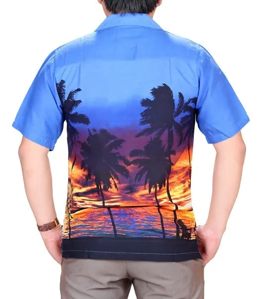 Sunset Border Men's Aloha Shirt (Rayon)