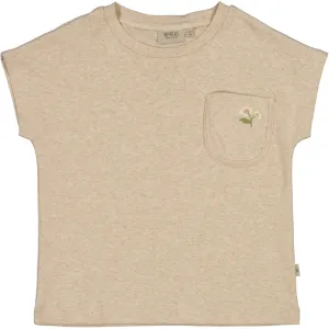 T-Shirt Tilla Embroidery - oat melange