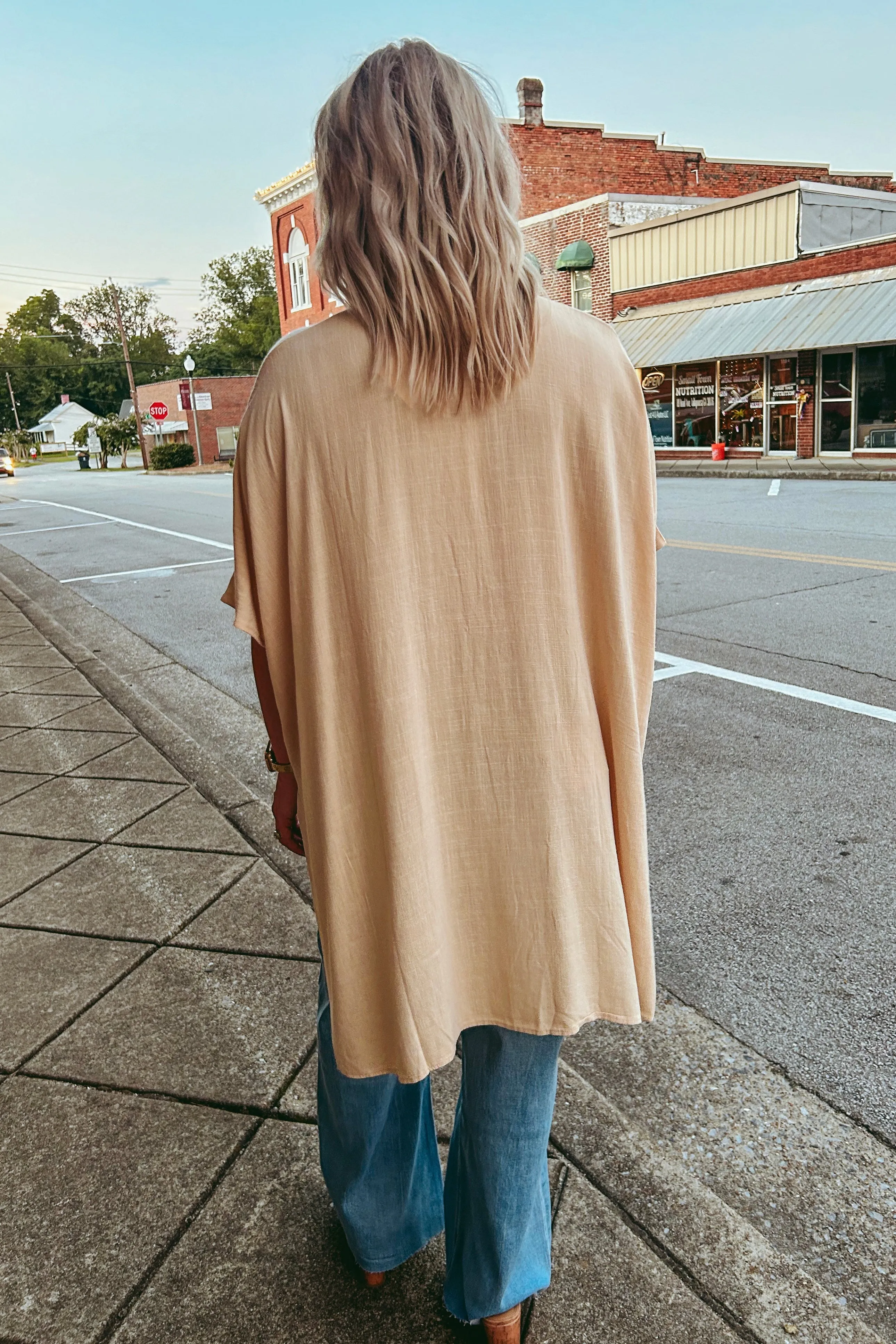 Tan Tunic Top