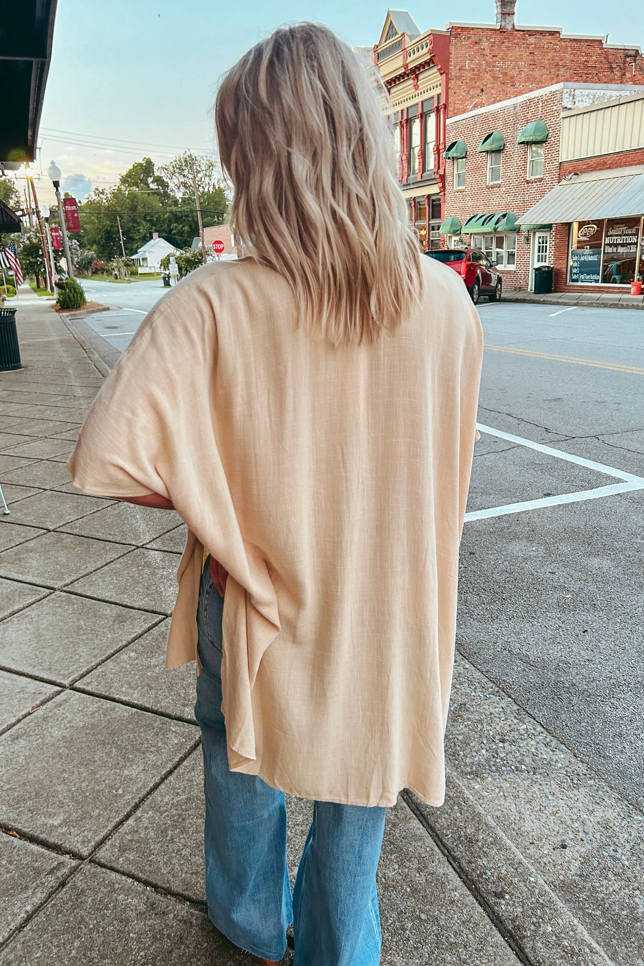 Tan Tunic Top