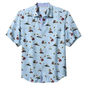 Tommy Bahama Atlantica Camp Shirt - Aqua Ice