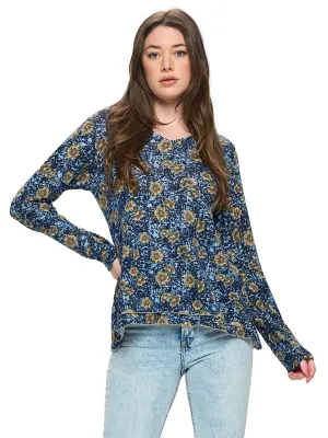 Top Soft Boho Floral Casual