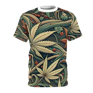 Weed Wallpaper - Unisex Cut & Sew Tee (AOP)