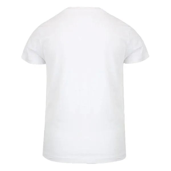 WHITE SHORT SLEEVE BOYS TSHIRT WITH GRAPHIC LETTERING