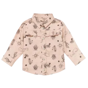 Wrangler Kid's Snap Cactus Pink Shirt